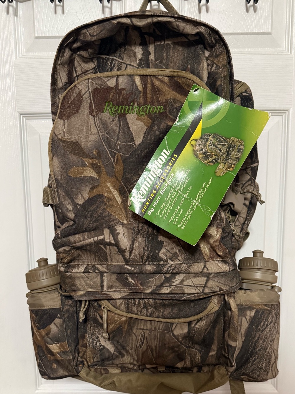 NWT Remington Big Horn Backpack Hiking Hunting Real Tree Camouflage Padded